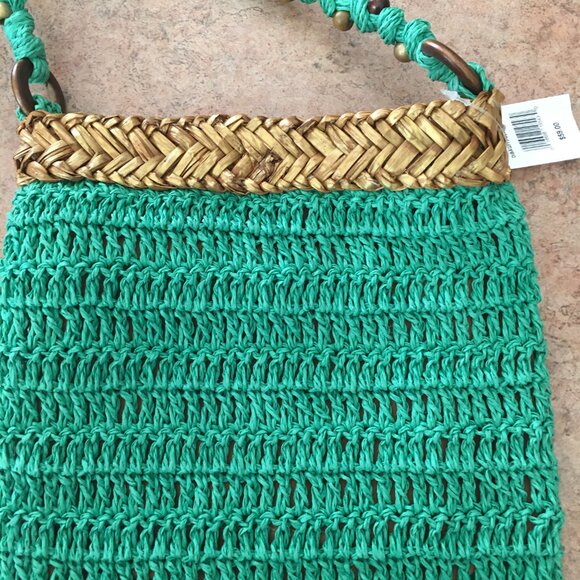 NWT Blue Miami straw handbag - Picture 8 of 15